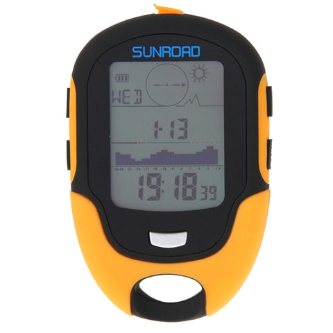 Altimetro digital LCD multifunzione SUNROAD avec bussola, barometro, termometro, igrometro, previsioni del tempo, torcia a LED e orologio, Multifonction
