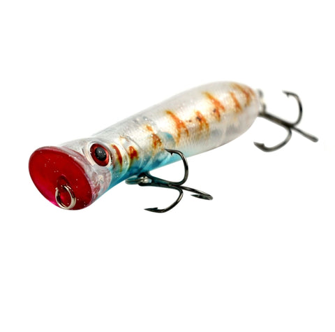Esca popper par surface de l'eau, type bocca di gamberetti, 8 cm, colpita dalle onde d'acqua, arrampicata, esca da pesca, consegna colore casuale, 8 cm Type de bouche de crevette