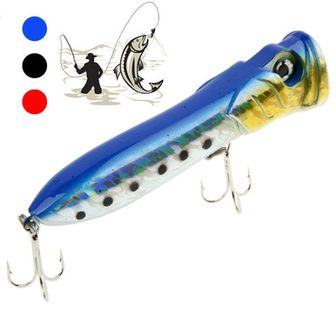 Esca popper a bocca di gamberetti tipo superficie dell'acqua colpita onde d'acqua arrampicata esca da pesca, consegna colore casuale, Shrimp Mouth Type