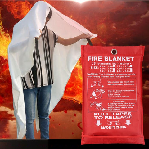 Tenda per estintori di protezione di sicurezza per ricovero per coperta antincendio di sopravvivenza di emergenza, dimensioni: 1 * 1 m, Size: 1x1m