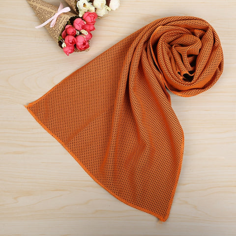 Asciugamano da ghiaccio portatile per sport all'aria aperta da 10 pezzi, previene il colpo di calore, dimensioni: 30 * 80 cm, Ice Towel, Size: 30*80cm(Dark Blue), Ice Towel, Size: 30*80cm(Orange), Ice Towel, Size: 30*80cm(Magenta)
