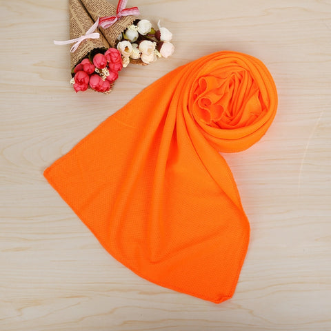 Asciugamano da ghiaccio portatile per sport all'aria aperta da 10 pezzi, previene il colpo di calore, dimensioni: 30 * 80 cm, Ice Towel, Size: 30*80cm(Dark Blue), Ice Towel, Size: 30*80cm(Orange), Ice Towel, Size: 30*80cm(Magenta)