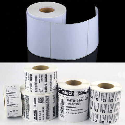 Carta per stampa termica/Carta per etichette adesive termiche, dimensioni: 100 mm x 100 mm（500 etichette）, 100x100mm