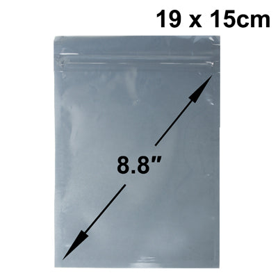 Borsa antistatica con chiusura a zip da 100 x 8,8 pollici, dimensioni: 19 x 15 cm (100 pezzi in una confezione, il prezzo è per 100 pezzi)