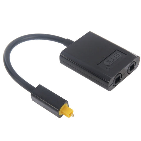 EMK Digital Toslink Fibra Ottica Audio Splitter 1 a 2 Cavo Adattatore per Lettore DVD, 1 to 2