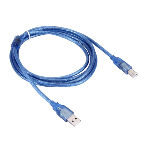 Cavo USB 2.0 normal de AM à BM, avec 2 noyaux, longueur : 1,8 m (bleu)