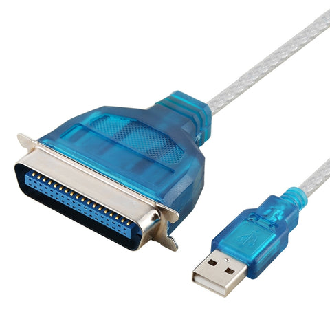 Cavo di stampa USB 2.0 a IEEE1284, lunghezza: 1,5 m, USB 2.0 a IEEE1284 (Blu)