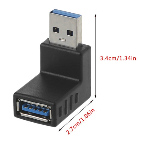 adattatore-usb-3-0-maschio-a-femmina-con-angolo-ribassato - immagine 2