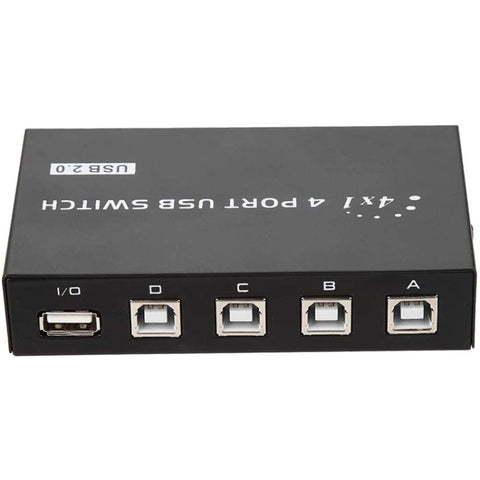 FENGJIE FJ-IA4B-C Commutateur divisé avec commutateur de pression USB 2.0 à 4 portes à haute vitesse pour scanner d'impression par ordinateur, FENGJIE FJ-IA4B-C
