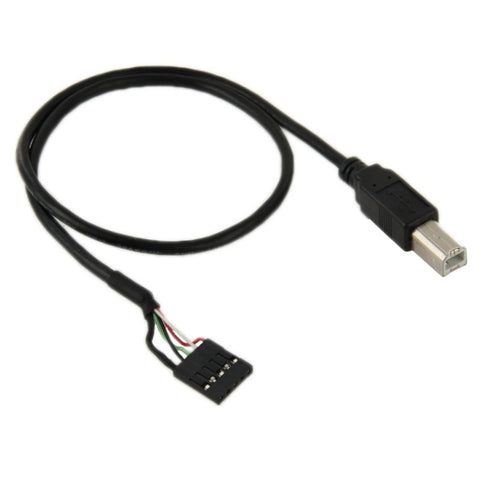 Cavo adattatore da 5 pin per scheda madre femmina a USB 2.0 B maschio, lunghezza: 50 cm, 5 Pin Motherboard to USB BM