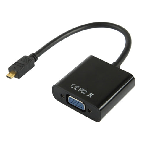 Cavo adattatore video Full HD 1080P da micro HDMI maschio a VGA femmina da 22 cm con cavo audio, Micro HDMI