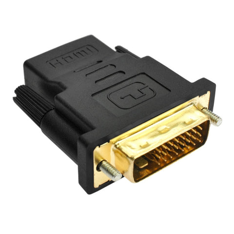 Adaptateur DVI-D 24+1 broches mâle vers HDMI 19 broches femelle par moniteur/HDTV