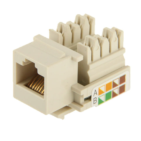 Adaptateur de connecteur modulo jack RJ45 Cat5E de réseau (bonne qualité)