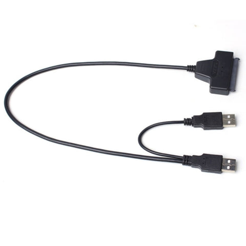 Adattatore Doppio Cavo USB 2.0 a SATA per HDD/SSD 2,5 Pollici
