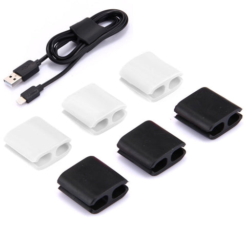 6 clip per cavi Smart Wire, fili sparsi per organizzare, consegna casuale dei colori