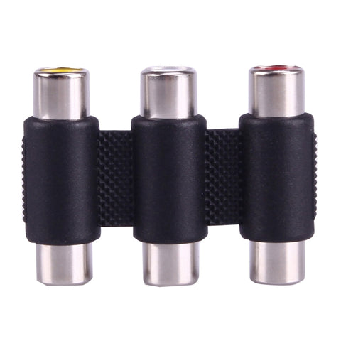 adattatore-rca-av-femmina-a-femmina-accoppiatore-audio-video-3-rca - immagine 2