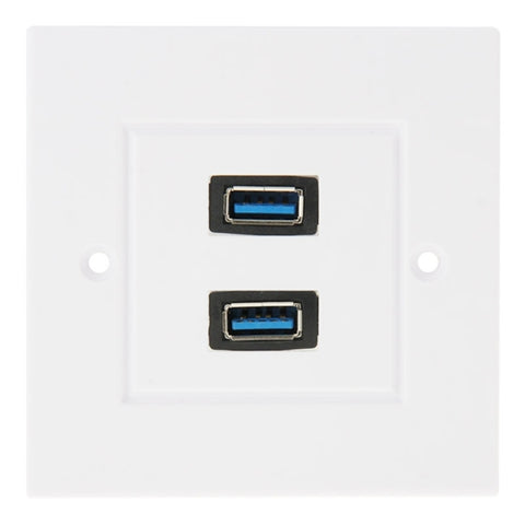 Panneau mural avec double prise USB 3.0 pour femme, batterie de voiture, mur domestique, 2 ports USB 3.0