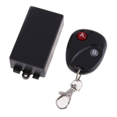 Récepteur du code d'apprentissage de l'interrupteur à distance sans fil DC 12V 1CH RF + transmetteur de télécommande à 2 impulsions