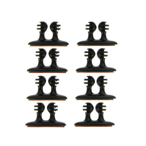 8 PZ DM-003 Comoda clip per cavo per auto con adesivo, DM-003(Noir), DM-003(Beige)