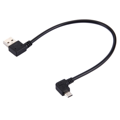 Cavo dati/ricarica USB da micro USB ad angolo sinistro di 90 gradi da 27 cm