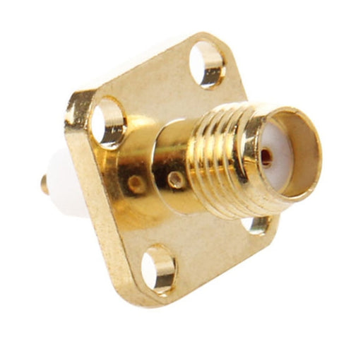 adattatore-sma-femmina-a-4-fori-placcato-oro-connettore-a-saldare - immagine 2
