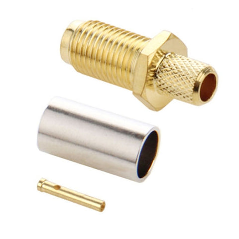 adattatore-rf-femmina-sma-placcato-oro-10-pezzi-per-cavi-rg58 - immagine 2
