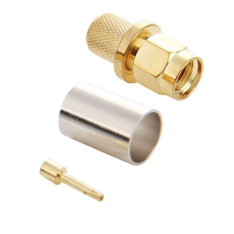 adattatori-rf-rp-sma-maschio-5d-fb-lmr300-placcati-oro-confezione - immagine 2