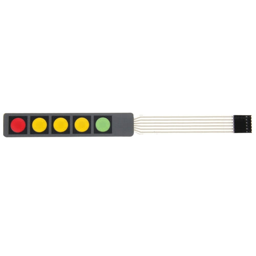 10-Pack 1x5 Membrane Switch Keypad for DIY Projects