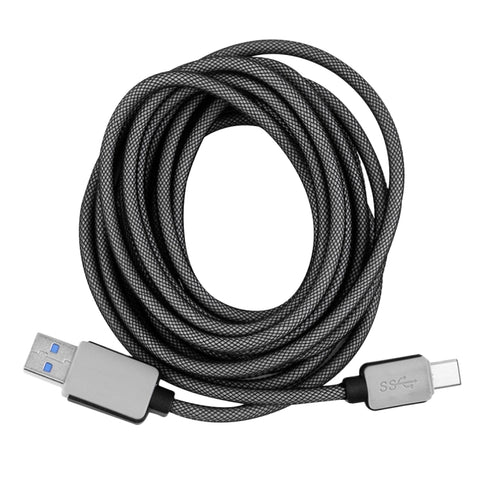 Cavo dati/caricatore USB-C/Type-C 3.1 maschio a USB 3.0 maschio da 3 m, stile intrecciato 2A, 3m