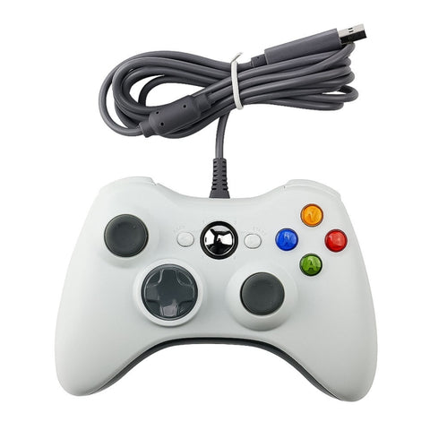 Gamepad controller cablato USB 2.0 per XBOX360, Plug and Play, lunghezza cavo: 2,5 m, For XBOX360, For XBOX360 (Black)