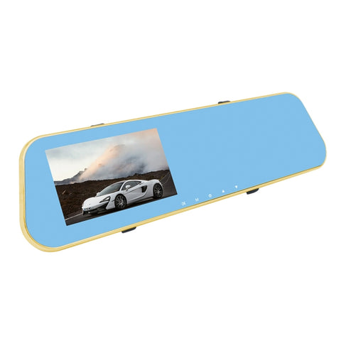 DVR pour véhicule avec caméra double, affichage Full HD 1080P de 4,3 pouces, vision grand angle de 140 degrés, prise en charge de la vision nocturne/monitorage parcheggio/enregistrement en boucle/rilevamento mouvement/capteur G/scheda TF, 4,3 pouces