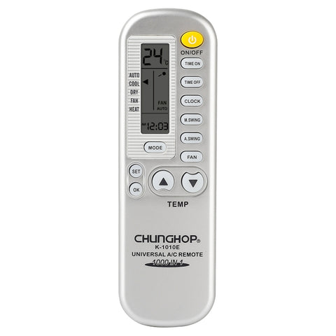 Télécommande universelle pour air conditionné Chunghop (K-1010E), K-1010E