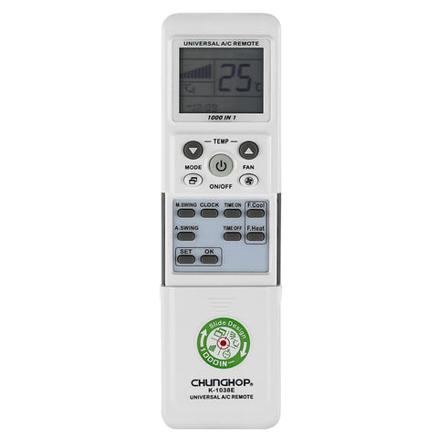 Télécommande universelle pour air conditionné Chunghop (K-1038E), K-1038E