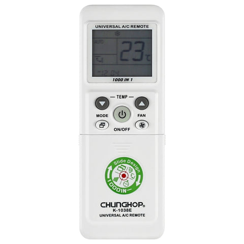 Télécommande universelle pour air conditionné Chunghop (K-1038E), K-1038E