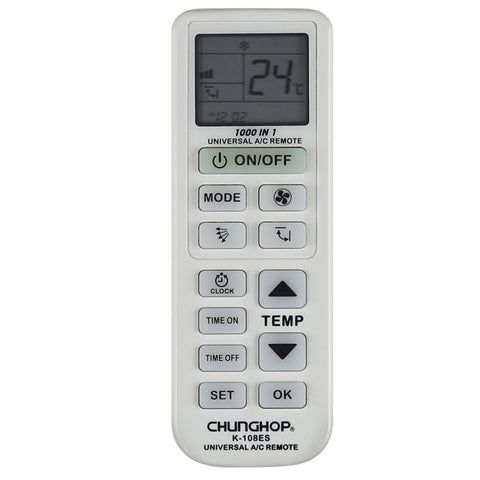 Télécommande universelle pour air conditionné Chunghop (K-108ES), K-108ES