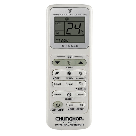 Télécommande universelle pour air conditionné Chunghop (K-1068E), K-1068E