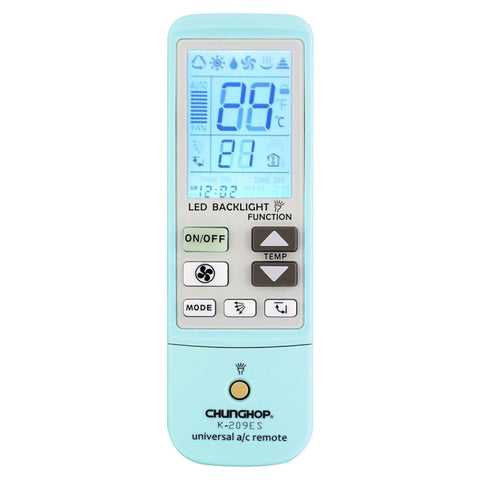K-209ES Télécommande universelle pour climatiseur, prenant en charge la fonction thermomètre