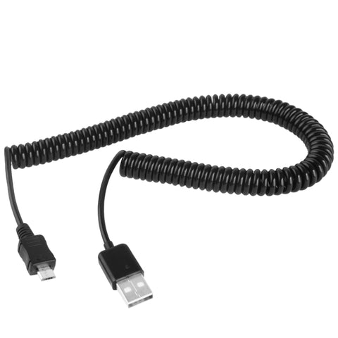 Cavo a spirale di ricarica per sincronizzazione dati micro USB da 2 m/cavo a molla