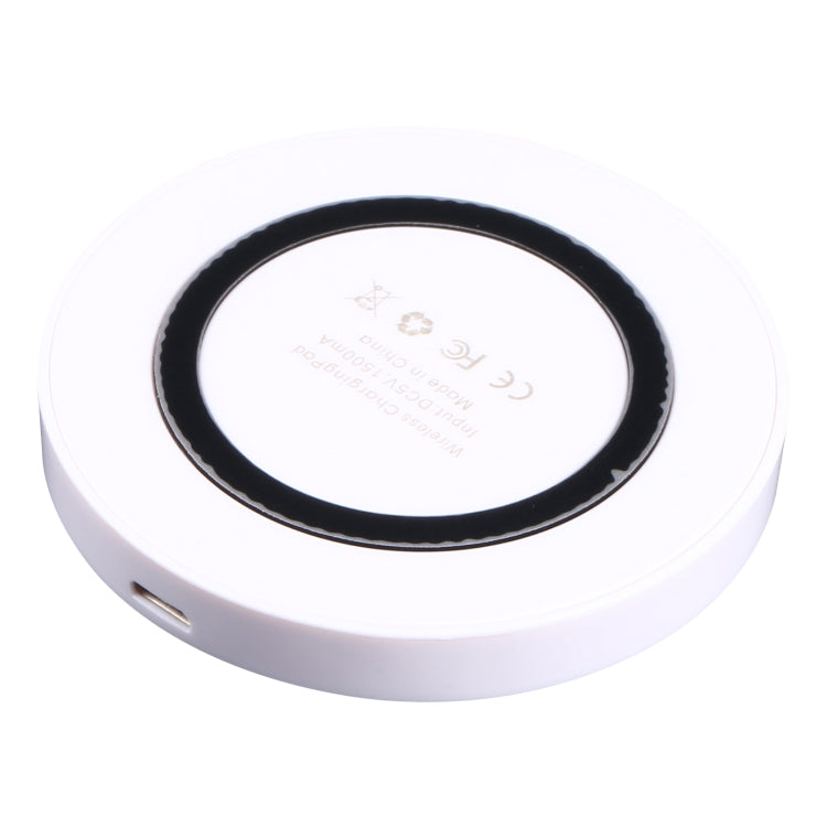 Universal QI Standard Round Wireless Charging Pad (White + Red), Black + Blue, Black + Red, White, Black + White, White + Orange, Black + Orange        ...
