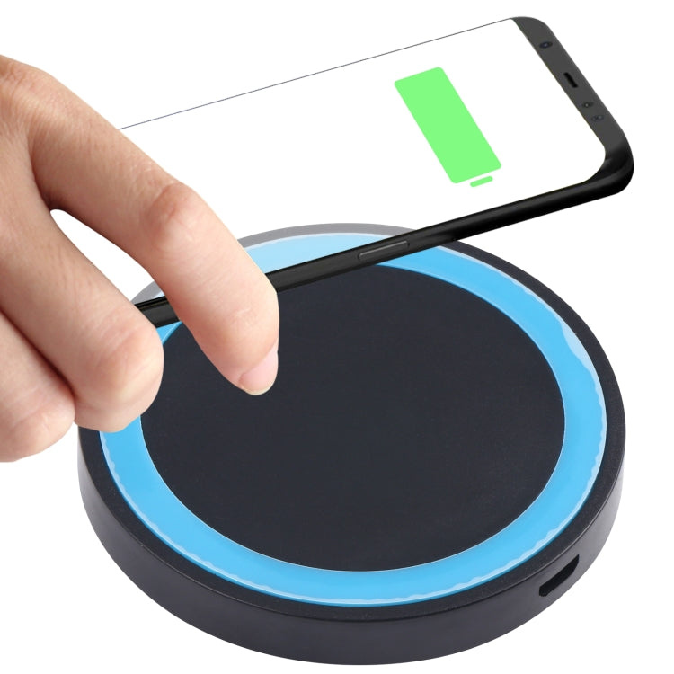 Universal QI Standard Round Wireless Charging Pad (White + Red), Black + Blue, Black + Red, White, Black + White, White + Orange, Black + Orange        ...
