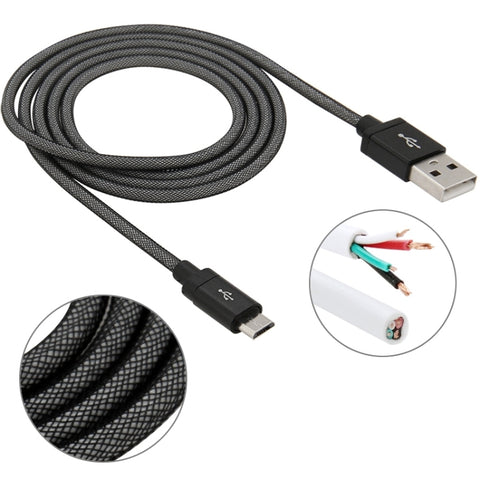 Cavo dati/ricarica da Micro USB a USB di alta qualità in stile rete da 1 m