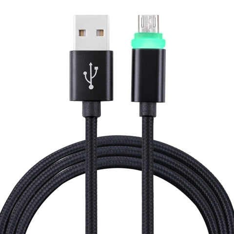 Cavo di sincronizzazione dati da Micro USB a USB 2.0 in tessuto da 1 m con indicatore LED