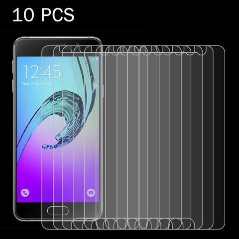 10 PZ per Galaxy A3 (2016) / A310 0,26 mm 9H Durezza superficiale 2,5D Pellicola per schermo in vetro temperato antideflagrante, 10pcs