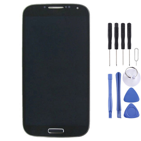 Display LCD e pannello touch con cornice per Galaxy S4/i9505 e Galaxy