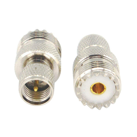 adattatore-coassiale-rf-con-connettore-mini-uhf-maschio-a-femmina-uhf-uhf-male-to-uhf-female - immagine 2