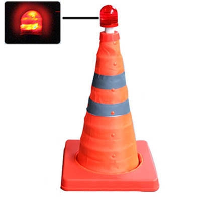 Coni stradali per la sicurezza stradale avec coupole de signalisation, hauteur : 44 cm, hauteur : 44 cm