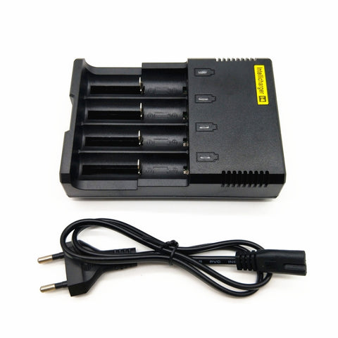 Batterie universelle pour batterie au lithium pour 26650/22650/18650/17670/18490/17500/17335/16340/14500/10440 (100 V - 240 V), i4