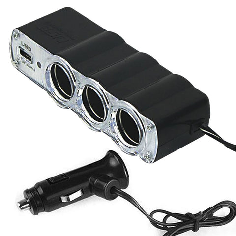 Alimentazione caricabatterie USB 12V/24V et presa tripla