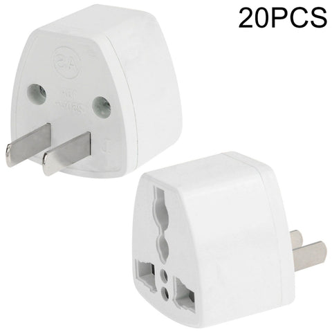Adaptateur pour colonne de voyage pour adaptateur d'alimentation pour mur de 20 personnes, colonne américaine, prise américaine (20 pièces)