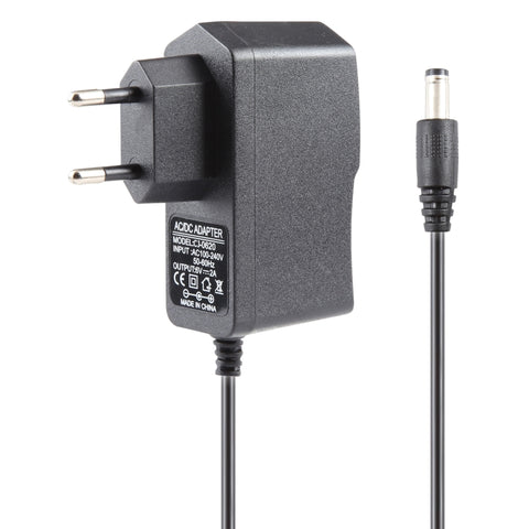 Adaptateur d'alimentation CA 100-240 V à CC 6 V 2 A avec colonne UE de haute qualité, pointe : 5,5 x 2,1 mm, longueur de câble : 1,1 m, prise EU DC 6V 2A